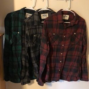 Bundle! Men's Urban Pipeline Flannel Shirts Medium